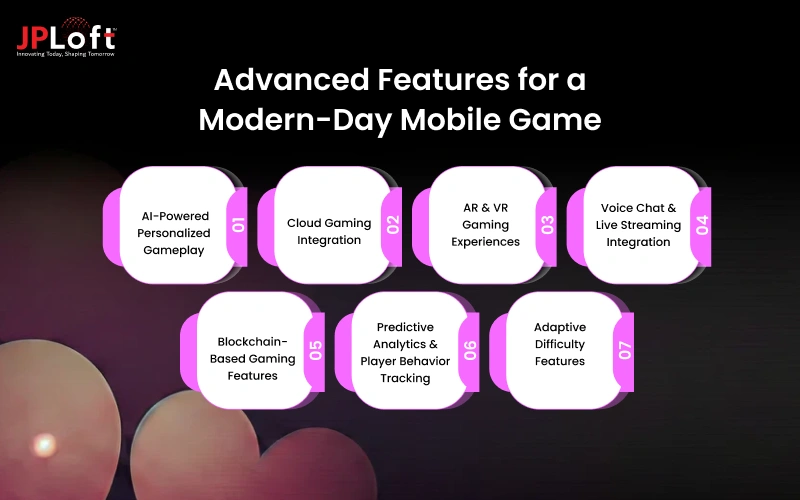 Advanced Features for a Modern-Day Mobile Game